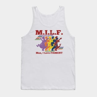 Distressed Man I love That Purple Dragon at Orlando Florida Tank Top